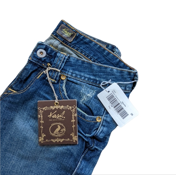 NEW Kasil by David Lim Women's Atlantic Masons Boot Cut Flare Jeans Size 26 x 34 - Picture 6 of 6